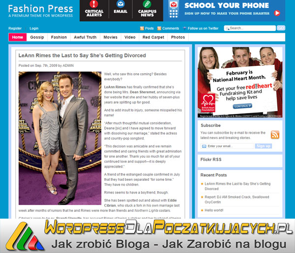 Darmowy-Szablon-do-strony-o-modzie-lub-fotografii-Fashion-Press-wordpress-dla-poczatkujacych-wordpressdlapoczatkujacych-ebiznes