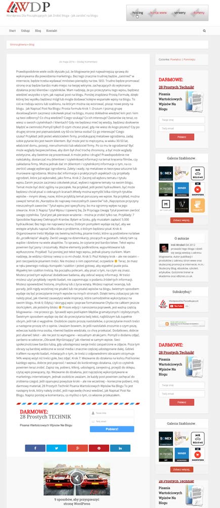 Jak-Napisac-Post-Na-Blogu-Prosta-Formula-wordpress-dlapoczatkujacych-irek-wrobel